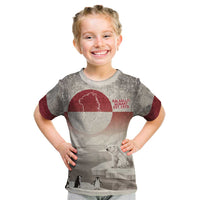 Greenland Flag Vintage Kid T Shirt Greenlander Flag With Polar Bear