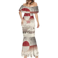 Greenland Flag Vintage Mermaid Dress Greenlander Flag With Polar Bear