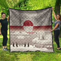 Greenland Flag Vintage Quilt Greenlander Flag With Polar Bear