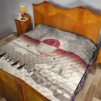 Greenland Flag Vintage Quilt Greenlander Flag With Polar Bear