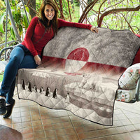 Greenland Flag Vintage Quilt Greenlander Flag With Polar Bear