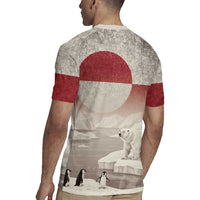 Greenland Flag Vintage Rugby Jersey Greenlander Flag With Polar Bear