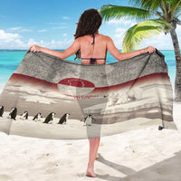 Greenland Flag Vintage Sarong Greenlander Flag With Polar Bear