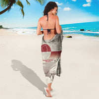 Greenland Flag Vintage Sarong Greenlander Flag With Polar Bear