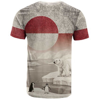 Greenland Flag Vintage T Shirt Greenlander Flag With Polar Bear