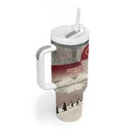 Greenland Flag Vintage Tumbler With Handle Greenlander Flag With Polar Bear