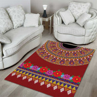 Greenland Costume Area Rug Tradional Kalaallisuut Pattern