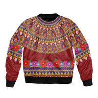 Greenland Costume Bomber Jacket Tradional Kalaallisuut Pattern