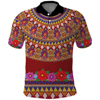 Greenland Costume Polo Shirt Tradional Kalaallisuut Pattern