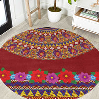 Greenland Costume Round Carpet Tradional Kalaallisuut Pattern
