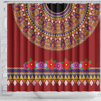 Greenland Costume Shower Curtain Tradional Kalaallisuut Pattern