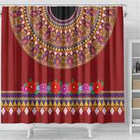 Greenland Costume Shower Curtain Tradional Kalaallisuut Pattern