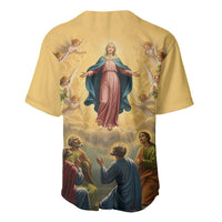 Assumption Virgin Mary to Heaven Baseball Jersey Falling Asleep of the Mother of God - Wonder Print Shop