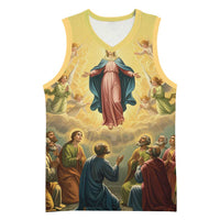 Assumption Virgin Mary to Heaven Basketball Jersey Falling Asleep of the Mother of God - Wonder Print Shop