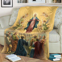 Assumption Virgin Mary to Heaven Blanket Falling Asleep of the Mother of God - Wonder Print Shop