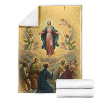 Assumption Virgin Mary to Heaven Blanket Falling Asleep of the Mother of God - Wonder Print Shop
