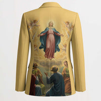Assumption Virgin Mary to Heaven Blazer Falling Asleep of the Mother of God - Wonder Print Shop