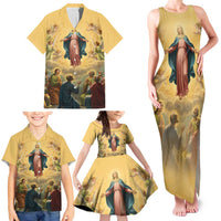 Assumption Virgin Mary to Heaven Family Matching Tank Maxi Dress and Hawaiian Shirt Falling Asleep of the Mother of God - Wonder Print Shop