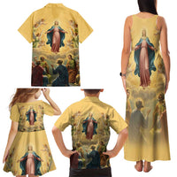 Assumption Virgin Mary to Heaven Family Matching Tank Maxi Dress and Hawaiian Shirt Falling Asleep of the Mother of God - Wonder Print Shop