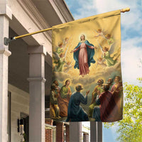 Assumption Virgin Mary to Heaven Garden Flag Falling Asleep of the Mother of God - Wonder Print Shop