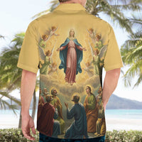 Assumption Virgin Mary to Heaven Hawaiian Shirt Falling Asleep of the Mother of God - Wonder Print Shop