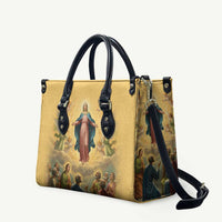 Assumption Virgin Mary to Heaven Leather Bag Falling Asleep of the Mother of God - Wonder Print Shop