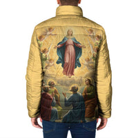 Assumption Virgin Mary to Heaven Padded Jacket Falling Asleep of the Mother of God - Wonder Print Shop