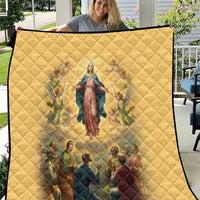 Assumption Virgin Mary to Heaven Quilt Falling Asleep of the Mother of God - Wonder Print Shop