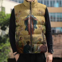 Assumption Virgin Mary to Heaven Sleeveless Puffer Jacket Falling Asleep of the Mother of God - Wonder Print Shop