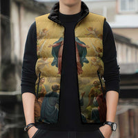 Assumption Virgin Mary to Heaven Sleeveless Puffer Jacket Falling Asleep of the Mother of God - Wonder Print Shop