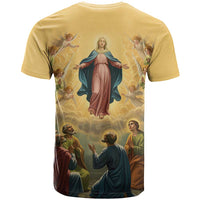 Assumption Virgin Mary to Heaven T Shirt Falling Asleep of the Mother of God - Wonder Print Shop