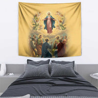 Assumption Virgin Mary to Heaven Tapestry Falling Asleep of the Mother of God - Wonder Print Shop