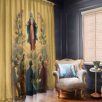 Assumption Virgin Mary to Heaven Window Curtain Falling Asleep of the Mother of God - Wonder Print Shop