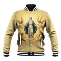 Blessed Virgin Mary Baseball Jacket Falling Asleep of the Mother of God - Wonder Print Shop