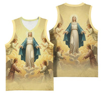 Blessed Virgin Mary Basketball Jersey Falling Asleep of the Mother of God - Wonder Print Shop