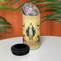 Blessed Virgin Mary 4 in 1 Can Cooler Tumbler Falling Asleep of the Mother of God - Wonder Print Shop