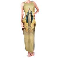 Blessed Virgin Mary Family Matching Tank Maxi Dress and Hawaiian Shirt Falling Asleep of the Mother of God - Wonder Print Shop