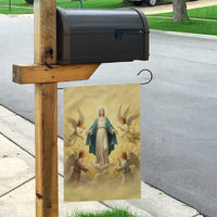 Blessed Virgin Mary Garden Flag Falling Asleep of the Mother of God - Wonder Print Shop