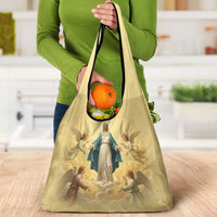 Blessed Virgin Mary Grocery Bag Falling Asleep of the Mother of God - Wonder Print Shop