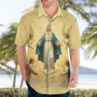 Blessed Virgin Mary Hawaiian Shirt Falling Asleep of the Mother of God - Wonder Print Shop