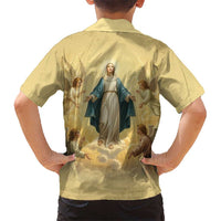 Blessed Virgin Mary Hawaiian Shirt Falling Asleep of the Mother of God - Wonder Print Shop
