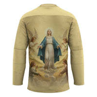 Blessed Virgin Mary Hockey Jersey Falling Asleep of the Mother of God - Wonder Print Shop
