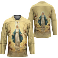 Blessed Virgin Mary Hockey Jersey Falling Asleep of the Mother of God - Wonder Print Shop