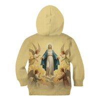 Blessed Virgin Mary Kid Hoodie Falling Asleep of the Mother of God - Wonder Print Shop