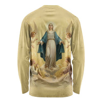 Blessed Virgin Mary Long Sleeve Shirt Falling Asleep of the Mother of God - Wonder Print Shop