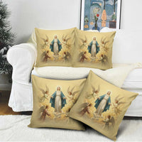 Blessed Virgin Mary Pillow Cover Falling Asleep of the Mother of God - Wonder Print Shop