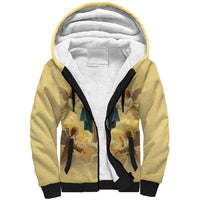 Blessed Virgin Mary Sherpa Hoodie Falling Asleep of the Mother of God - Wonder Print Shop