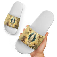 Blessed Virgin Mary Slide Sandals Falling Asleep of the Mother of God - Wonder Print Shop