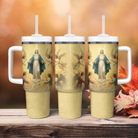 Blessed Virgin Mary Tumbler With Handle Falling Asleep of the Mother of God - Wonder Print Shop