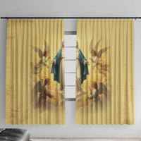 Blessed Virgin Mary Window Curtain Falling Asleep of the Mother of God - Wonder Print Shop